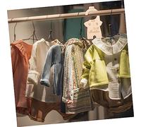 PRETYZOOM 7 Piezas Separadores de Ropa de Madera para Niña Organizadores de Armario para Niña Divisores de para Guardarropas Infantil Fácil de Usar y Ligero