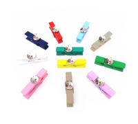 PRETYZOOM 70 Clips de Madera Fáciles de Usar con Chinchetas para Notas y Fotos Ideales para Exhibir Creaciones el Hogar y Proyectos de Manualidades