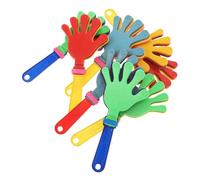PRETYZOOM 8 piezas Palmas Plásticas Ruidosas para Animar Fiestas Deportivas Baloncesto Fútbol Juguetes Seguros para Resistentes Colores Vibrantes