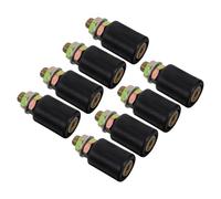 PRETYZOOM 8 Piezas Rodillo de Polea Guía de Cojinete Polea de Riel de Puerta Corredera Nailon u Groove Wheel Negro para Puerta de Patio y Pantalla Reemplazo de Rodillos Guía