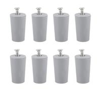 PRETYZOOM 8 Topes para Persianas Enrollables de Abs con Tornillos, 8 Piezas Gris, Accesorios de Repuesto para Persianas Verticales, Tope Amortiguador para Protección y Fijación