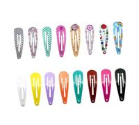 PRETYZOOM 80piezas Pinzas Cabello Forma de Gota de Agua Accesorio Pelo Estampado para Niñas Diseño Variado para Peinar el Cabello de Bebe Niña