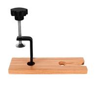 PRETYZOOM Abrazadera de Mesa Tipo Banco Pequeño para Joyería y Manualidades, Base Segura de Acero y Madera, Herramienta Compacta para Escritorio y Carpintería