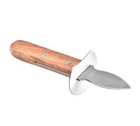PRETYZOOM Abridor de Ostras Cortador de Acero Inoxidable de Acero Inoxidable y Madera, Fuerte, Mango Cómodo, para Vieiras y Caracoles, Herramienta para Abrir Mariscos