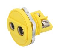 PRETYZOOM Adaptador de Enchufe de Termopar Tipo K para Panel, Conector Amarillo de Plástico, Instalación Sencilla para Fabricación Química y Generación de Energía