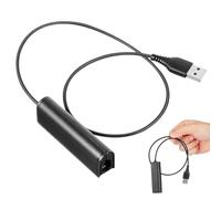 PRETYZOOM Adaptador USB Macho a Hembra para Auriculares Rj9 con Conector de Plástico Ligero para Dispositivos de Audio en Oficina en Casa