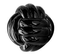 PRETYZOOM Adorno de Nudo de Hilo de Cerámica Negra Estilo Nórdico | Estatua de Línea Torcida, para Tocador y Hogar, Pieza Delicada y Resistente