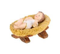 PRETYZOOM Adorno De Pesebre De Niño Jesús Estatua De Resina Decoración Religiosa