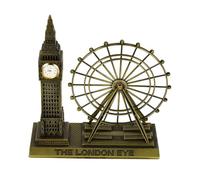 PRETYZOOM Adornos Arquitectónicos Británicos Casa Hogar Torre Decoración del Gran Ornamento De Inglaterra Gran Modelo De Inglaterra Londres Navidad Golden Aleación De Zinc