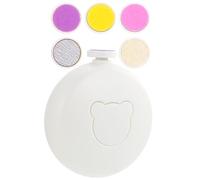 PRETYZOOM Afilador de Uñas Eléctrico para Kit de Manicura Infantil Compacto Blanco con Cabezales para Pulir Herramienta Segura para Pedicura y Cuidado de Uñas Casa