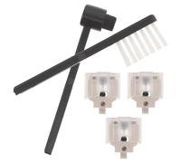 PRETYZOOM Agujas Recambio para Tocadiscos Cepillo Limpiador de Vinilos Negro y Blanco Accesorios para Limpieza y Mantenimiento de Aguja de Tocadiscos Compatible con Reproductor de Discos