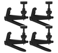 PRETYZOOM Ajustador Fino para Cuerdas de Violín 4 Piezas, Compatible 3/4-4/4, Accesorios Negros Diseño Que Protege el Instrumento para Estudiantes y Profesionales