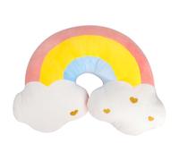 PRETYZOOM Almohada En Forma De ArcoíRis CojíN Decorativo De Peluche para Sofá Dormitorio Oficina 19X12X3 Pulgadas Cojines Decorativos con Relleno De AlgodóN PP