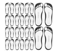 PRETYZOOM Almohadillas Autoadhesivas para Pies Desechables 25 Pares, Protectores de Papel sin Sol, Suministros para Salones y Uso en Casa, Herramientas Higiénicas para Pies Bronceados