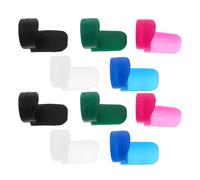 PRETYZOOM Almohadillas de Silicona para Pulgar de Clarinete 10 Piezas Mango Largo Soporte Ergonómico Colores Cojines de Apoyo para Dedos en Instrumentos de Viento Madera para Práctica y