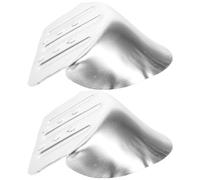 PRETYZOOM Almohadillas de Talón de Repuesto para Zancos de Drywall, Soporte de Talón de Aleación de Aluminio Plata, Fáciles de Desmontar y Convenientes para Trabajos en Altura