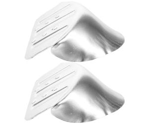 PRETYZOOM Almohadillas de Talón de Repuesto para Zancos de Drywall, Soporte de Talón de Aleación de Aluminio Plata, Fáciles de Desmontar y Convenientes para Trabajos en Altura