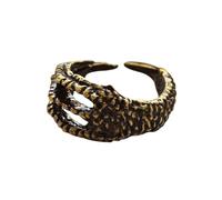 PRETYZOOM Anillo Abierto Vintage Dorado de Aleación para Mujer y Niña