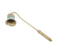 PRETYZOOM Apagavelas Vintage de Metal Esmalte y Gemas Decorativos, Herramienta Manual para Extinción Limpia de Mechas, Compacto y Seguro para Velas Decorativas y Decoración del Hogar