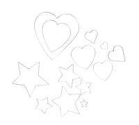 PRETYZOOM Aro Atrapasueños en Forma de Corazón 13 Piezas de Hierro para Manualidades para Decoraciones de Atrapasueños Carillón de Viento