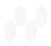 PRETYZOOM Bandeja Circular Decorativa de Acrílico Plateada, Espejo Redondo de 15 Cm de Diámetro y 1.5 Mm de Grosor, Set de 4 Piezas para Centros de Mesa y Decoración en Bodas y