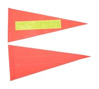 PRETYZOOM Bandera de Seguridad Reflectante para Bicicletas y Patinetes, 2 Piezas, Triángulo de PVC Naranja con Alta Visibilidad y Diseño a Prueba de Viento para Ciclismo Seguro