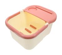 PRETYZOOM Bañera de Pies Saludable Cubo para Lavar Pies Bañera para Masaje para Pedicura Spa Casa Color Crema