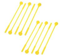 PRETYZOOM Baquetas de Percusión Amarillas para 20 Cm 10 Piezas, Mazos para Batería Jazz y Tambores Electrónicos, Accesorios Musicales Ergonómicos para Xilófono y Marimba