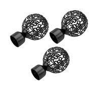PRETYZOOM Barras Cortina Ducha 3 Piezas Cabezales Decorativos Tapones Finales Accesorios Baño