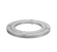 PRETYZOOM Base Giratoria de Aleación de Aluminio 14 Cm para Mesa de Comedor, Cojinete de Plato Giratorio Silencioso y Resistente, Disco Giratorio de Escritorio para Bandeja de Servicio,
