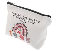 PRETYZOOM Bolsa de Maquillaje Años para Mujer Neceser de Viaje Portátil de Grueso Organizador con Cremallera para Pinceles y Cosméticos Regalo para Fiesta Dirty Thirty