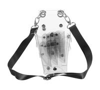 PRETYZOOM Bolsa para Tijeras de Peluquero de PVC Transparente Diseño Minimalista y Cinturón Desmontable Clip para Uso Profesional y Doméstico