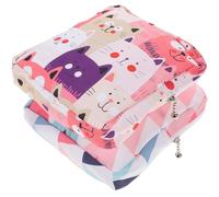 PRETYZOOM Bolsa Pequeña Portátil para Compresas Menstruales Estampado de Leopardo Set de 2 Piezas para Almacenamiento de Toallas Sanitarias y Artículos Pequeños Adecuado para Uso Exterior