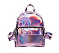 PRETYZOOM Bolso Holográfico Mochila Bolsas Iridiscentes para Mujer Holograma Flora Bama- Elegante Mochila Holográfica Escuela Bolso de Hombro- Bolso para Niñas ()