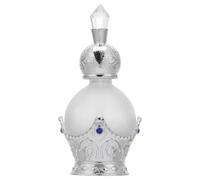 PRETYZOOM Botella Cuentagotas para Aceites Esenciales de Vidrio 15 Ml Estilo Vintage Árabe, Frasco Vacío Recargable Plateado para Viaje y Decoración del Hogar