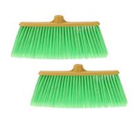 PRETYZOOM Cabezal de Escoba de Plástico Verde, 2 Piezas, Accesorio para Cocina y Hogar, Herramienta Versátil para Capturar Polvo y Basura