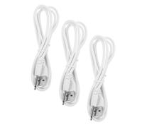 PRETYZOOM Cable de Carga USB de Corriente Continua de 3 Piezas para Masajeador Carga Rápida, Material de Goma y Cobre, Compatible con Múltiples Dispositivos