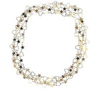 PRETYZOOM Cadena para Hacer Joyas DIY 1 Metro de Cobre Eslabones en Forma de Corazón y Estrella, Material Multiusos para Pulseras y Tobilleras, Accesorios de Bricolaje para Manualidades