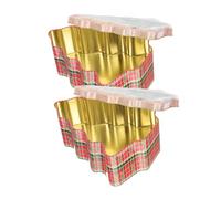 PRETYZOOM Caja De Almacenamiento De Dulces Bote De Hojalata Decoración Festiva Ideal Para Navidad