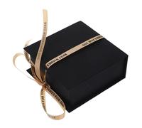 PRETYZOOM Caja De Embalaje Con Tapa Y Cierre Magnético De Papel Color Negro Ideal Para Propuestas Bodas Y Navidad.