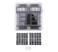 PRETYZOOM Caja de Fusibles para Vehículo Base de 6 Vías, Portafusibles de Plástico Resistente a Alta Temperatura, Alta Seguridad y Rendimiento Estable para RV y Automóviles