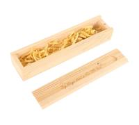 PRETYZOOM Caja De Madera Para Prueba De Embarazo Estuche De Para Anuncio De Recién Nacido Caja Familiar Con Tapa Deslizante Para Guardar Test De Embarazo