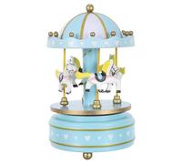 PRETYZOOM Caja de Música de Mesa Carrusel Vintage con Mecanismo de Metal | Reproduce Castle In The Sky', Decoración para Bodas y Habitaciones Infantiles, Adecuado para Coleccionistas y Regalos