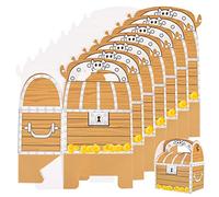 PRETYZOOM Caja de Obsequio con Asa de Papel Reutilizable para Fiestas de Disfraces Infantiles, Cofre Temático para Dulces y Bocadillos, Pack de 20 Piezas