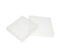 PRETYZOOM Caja De Tubos Crioviales para Congelación, 100 Espacios para Microtubos De Laboratorio, Fabricada En Plástico, Adecuada para Criopreservación y Uso En Centros De Investigación