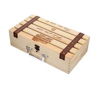 PRETYZOOM Caja De Vino De Madera Maciza Cajas Pegatina Aireador Etiquetas Dispensador Plegable Tapa Accesorios Transportador Botellas Suministro De Vino Botella De Vino De Madera Porta Vino