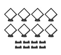 PRETYZOOM Caja Expositora Flotante 3d para Joyas y Monedas Efecto Ligero y Material Pe Plástico, Pack de 24 Piezas Adecuado para Escritorio o Mesa