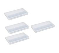 PRETYZOOM Caja Transparente para Almacenamiento de Cabezales de Pulido de Uñas 24 Agujeros 4 Unidades Organizador Práctico para Manicura Profesional y Uso Doméstico