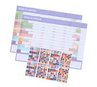 PRETYZOOM Calendario de Pared Jumbo Escritura Repetible Planificador Anual Organizador Eventos Vacaciones Diseño Moderno para Hogar Oficina Familia