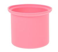 PRETYZOOM Calentador de Cera de Silicona 200 Ml Rosa Borde Rizado, Recipiente Interior Antiadherente para Depilación, Accesorio Fácil de Limpiar para Máquina de Terapia de Cera